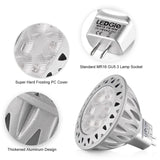 5 Pack 7W GU5.3 Warm White LED Spotlight Bulbs Set