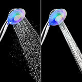 LEDGLE LED shower head with color changing LED hand shower, 7 colors light automatic, adjustable water flow