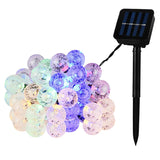 20ft Waterproof Globe Solar Crystal Ball String Lights