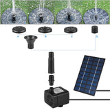 1.8W 7 Nozzles Solar Floating Water Pump Kit