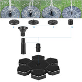 Ice Flowers Solar Floating Fountain Water Pumps