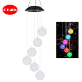 Garden Solar Hanging Ball Wind Chimes