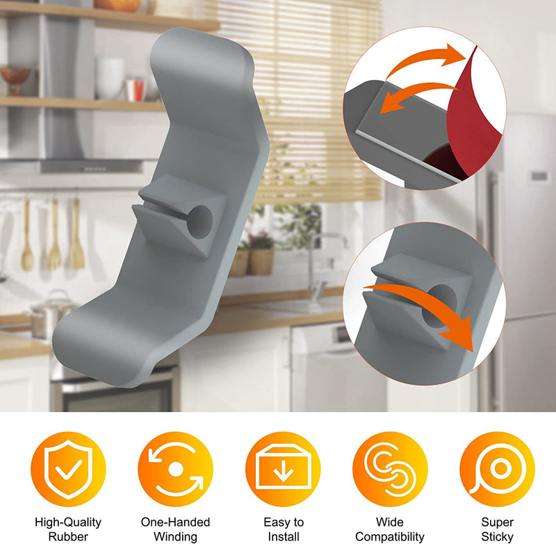 LEDGLE Kitchen Blender Cord Wrap, Wire Storage Cord Organizer Kitchen Utensils Tidy Cord Stick Kitchen Utensils for Blender Coffee Maker Air Fryer 2 Pack