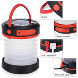 1W 3 Modes LED Solar Outdoor Camping Lantern Lights