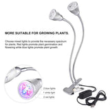 2 Heads Dimmable Indoor Plant Grow Lights