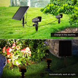 Solar Waterproof 2 Modes Outdoor Spotlight Lights