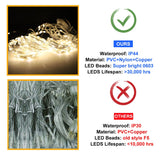 6W Dimmable Waterproof Window Curtain String Lights