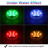 4 Pack Waterproof Submersible Underwater Pool Lights