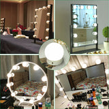 14W dimmable makeup mirror string lights, 5 levels of brightness adjustment