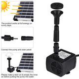 Solar Garden Water Pump Kits with 2 Pumps