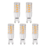 5 Pack 6W G9 Warm White LED Bulbs Set(EUR Standard)