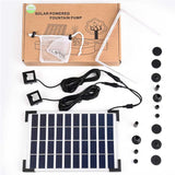 Solar Garden Water Pump Kits with 2 Pumps