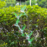 LED Solar Changing Color Waterproof Hummingbird Wind Chime