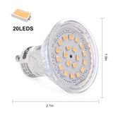 6 Pack 3.5W GU10 Warm White LED Bulbs（EU Standard)