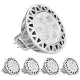 5 Pack 7W GU5.3 Warm White LED Spotlight Bulbs Set