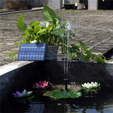 1.8W 7 Nozzles Solar Floating Water Pump Kit