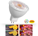 LEDGLE GU5.3 MR16 7W LED spot lamp warm white LED reflector replaces 60W halogen lamp LED spotlight 12V GU 5.3 LED illuminant 6pcs