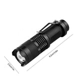 3 Modes Battery Powered Mini Flashlight Torches