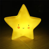 Battery Powered Cute Yellow Bedside Night Lights