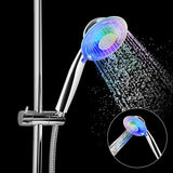 LEDGLE LED shower head with color changing LED hand shower, 7 colors light automatic, adjustable water flow