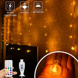 10 Modes Flexible Globe Bubble Curtain String Lights