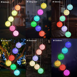 Garden Solar Hanging Ball Wind Chimes