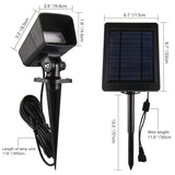 Solar Waterproof 2 Modes Outdoor Spotlight Lights