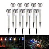 10 Pack Compact Solar Lawn Landscape Lights