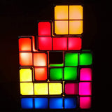 7 PCS Stackable Night Light 3D Puzzles Toy 7 Colors Home Deco Great Gift for Birthday