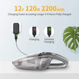 120W Handheld Car Vacuum Cleaner for Car Home Hair Office Cleaning