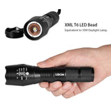 Zoomable Waterproof Electric Torch Flashlights