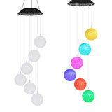 Garden Solar Hanging Ball Wind Chimes