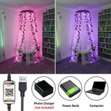 Smart WiFi RGB Fairy String Light APP Sync Bluetooth Music for Bedroom Patio