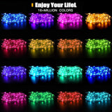 Smart WiFi RGB Fairy String Light APP Sync Bluetooth Music for Bedroom Patio