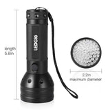 Black Light Detector LED UV Flashlight Torches