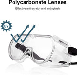 Safety Transparent Full Vision Eye Protection Goggles