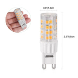 5 Pack 6W G9 Warm White LED Bulbs Set(EUR Standard)