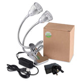 2 Heads Dimmable Indoor Plant Grow Lights