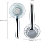 LEDGLE LED shower head with color changing LED hand shower, 7 colors light automatic, adjustable water flow