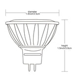 6 Pack GU4 Warm White LED Spotlight Bulbs