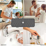 LEDGLE Faucet Absorbing Pads, Silicone Backsplash Mat for Kitchen Faucet, Sink, Water Collecting Mat, Draining Mat for Kitchens, Bathroom Countertop, Bathroom Behind Faucet