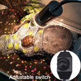 VA UVB Aquarium Heating Light  Pet Heating Bulb for Turtle(US Standard Plug)