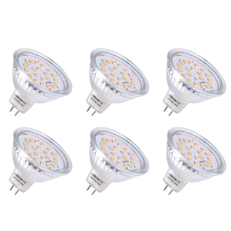 6 Pack 3.8W GU5.3 300lm Warm White Spotlight Bulbs