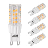 5 Pack 6W G9 Warm White LED Bulbs Set(EUR Standard)