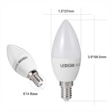 5 Pack 5.6W E14 LED Bulbs Candle Lights