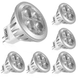 6 Pack GU4 Warm White LED Spotlight Bulbs