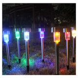 10 Pack Compact Solar Lawn Landscape Lights