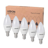 5 Pack 5.6W E14 LED Bulbs Candle Lights