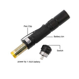 Mini Zoomable Battery Powered Penlight Flashlights