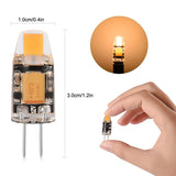 8 Pack 1.5W G4 Warm White COB LED Light Bulbs Set